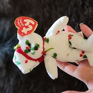 1998 holiday teddy. The jingle beanies collection